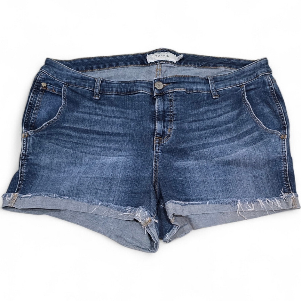 Torrid Blue Jean Shorts-20